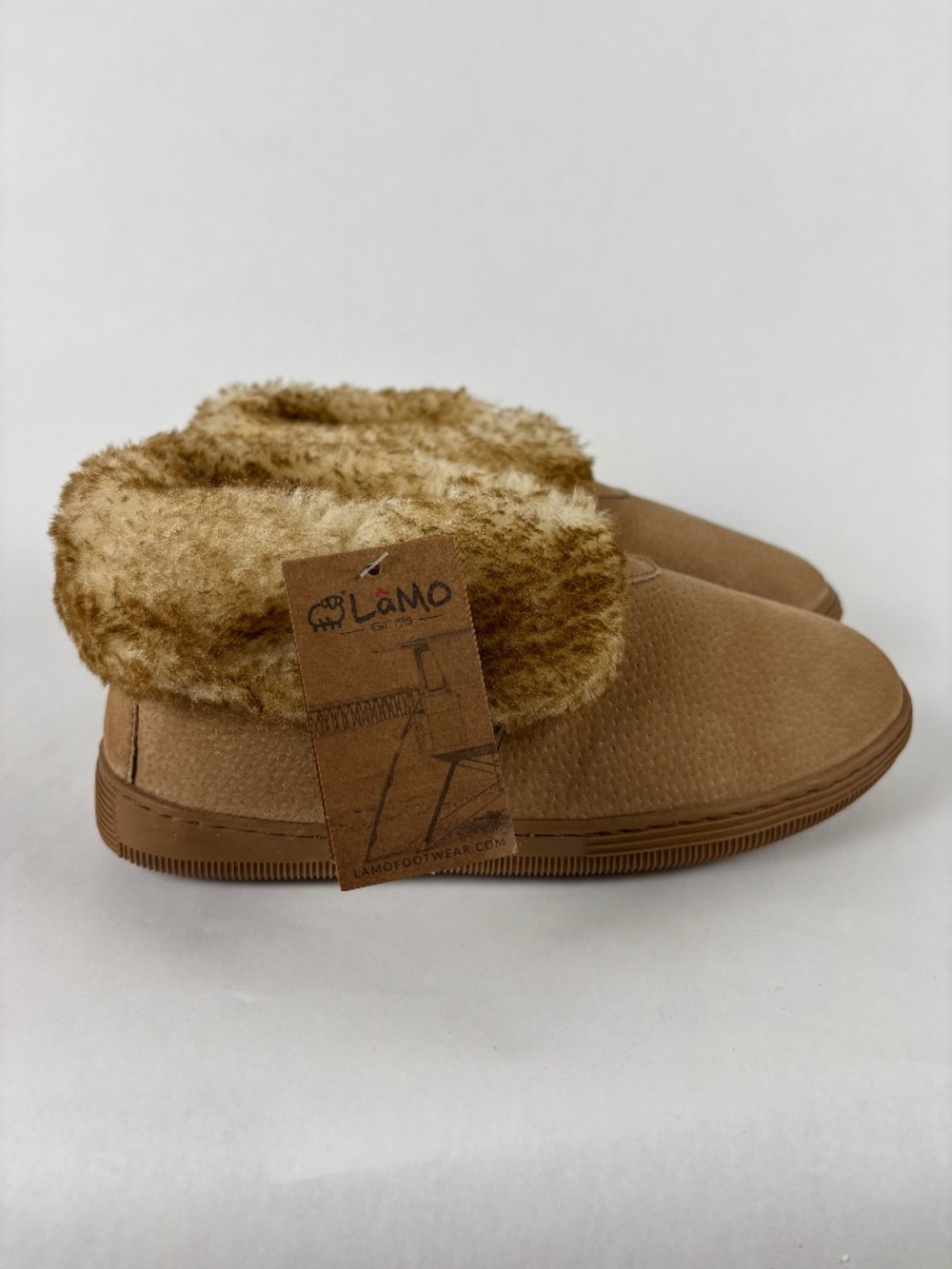 LAMO, bootie slippers, in chestnut, Men's Size 7